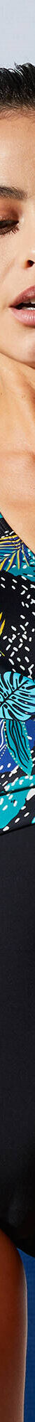 Maillot de bain imprimé ligne post-opératoire PALOMBIA (noir / bleu) Maillot de bain imprimé ligne post-opératoire PALOMBIA (noir / bleu)